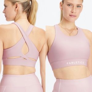 Fabletics No-Bounce Muted Mauve Sport Bra Size XS